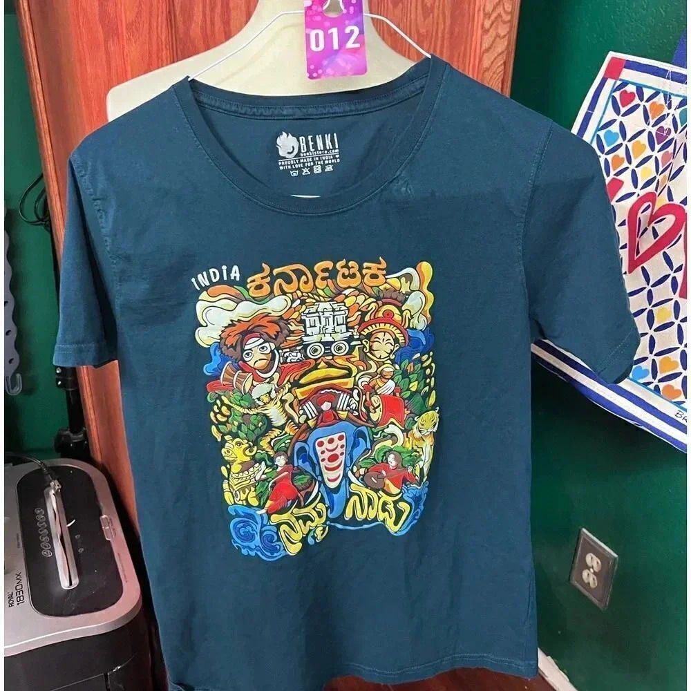 EUC India Vibrant Colored Short Sleeve T-Shirt #012